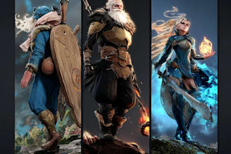 draw fantasy female, dnd illustration