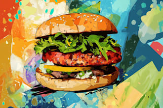 food pop art of your food pop art