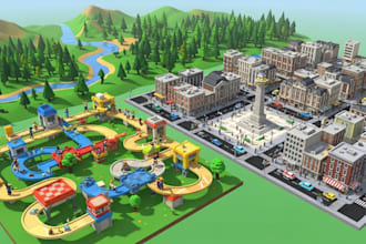 design and build a professional roblox game map, obby, and immersive 3d world