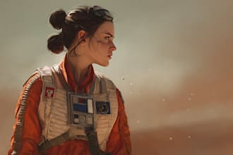 create stunning star wars character illustrations