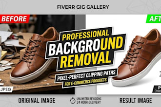 professionally remove backround from 20 images in 24 hours