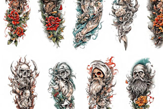 design a modern and minimalist tattoo design