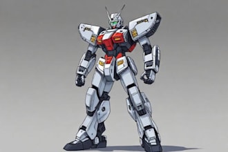 draw high quality robot, mecha concepts
