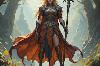 draw fantasy or fantasy character illustration