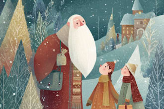 do christmas children book illustration