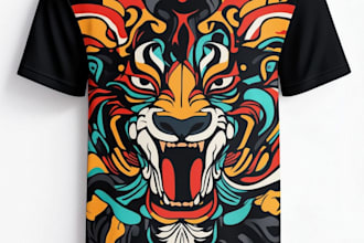create a custom amazing automotive tshirt design