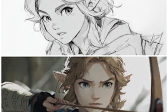 draw cool anime style art for you and you
