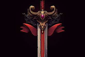 unique and detailed fantasy logo