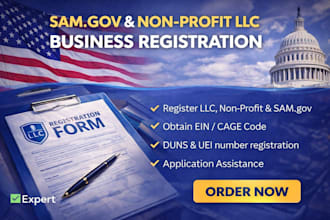 do llc, sam gov, nonprofit business registraction, naics code, cage code, uei