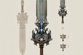 weapon design and illustration