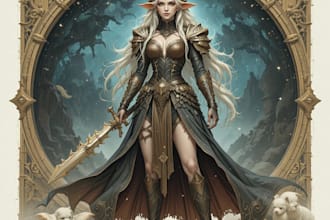 draw fantasy character illustration