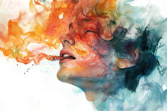draw a watercolor illustration