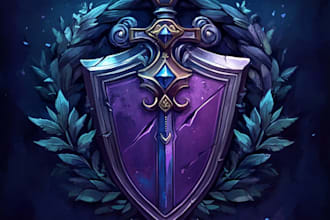 design mythical beasts, fantasy logo or illustrations
