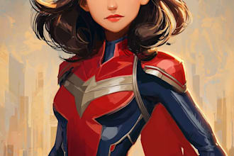 create original superhero characters with story