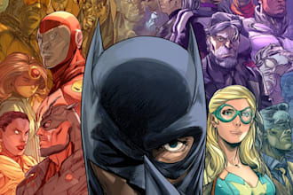 custom superhero comic character illustration