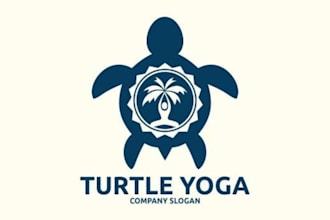 design unique sea turtle logo for ocean and wildlife brands