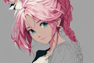 draw anime character illustration