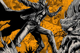 design comic book illustration with comic book illustrator