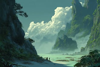paint an environmental concept art