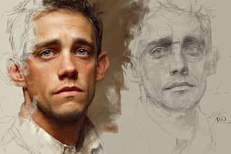 paint a realistic digital portrait