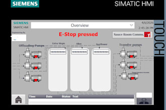 program siemens plc and hmi, instrumentation design