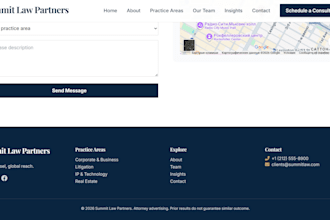design a professional, responsive law firm website