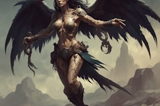 fantasy horror and fantasy horror character
