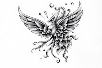 design professional creative tattoo design