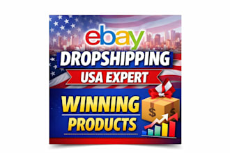 do ebay dropshipping product research and listing