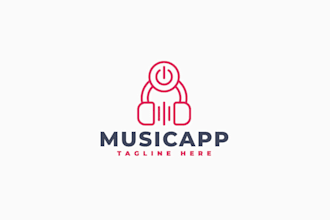 create high quality graceful music logo design