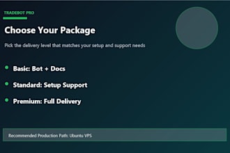 deliver a binance spot trading bot with dashboard and telegram control
