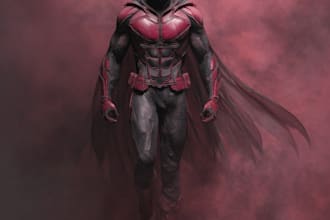create a custom superhero avatar or mascot character
