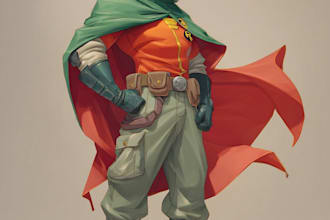 design your unique superhero comic book character