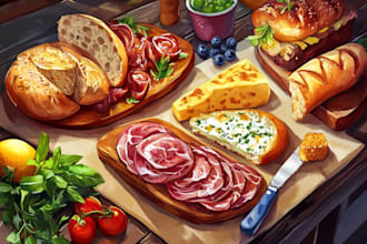do food and drink illustration