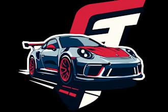 design a minimalist car logo for your business