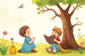 children story book illustration children story book