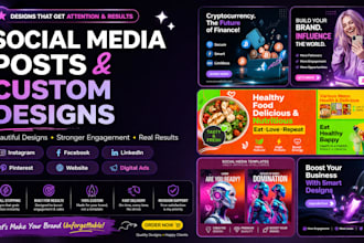 canva social media posts for instagram ads  facebook ads linkedln ad youtube ad