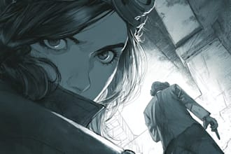 draw comic book illustration as a comic book illustrator