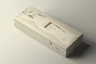 design product packaging, label and 3d mockup for food
