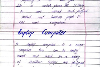 do hand written assignments and notes in professional handwriting