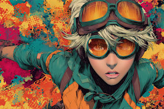 design comic book illustration with comic book illustrator