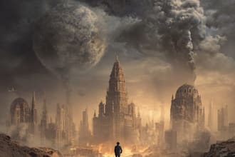 design fantasy, sci fi, horror, and dystopian book cover art