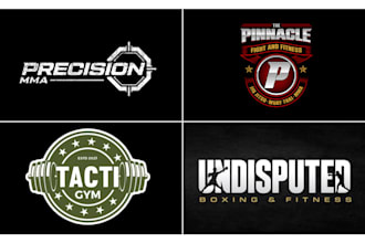 do gym fitness MMA jiu jitsu crossfit boxing logo design