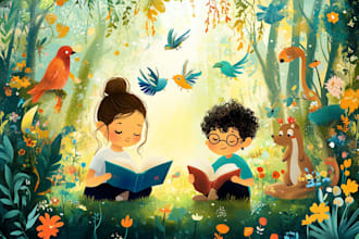create children book illustration kids storybook characters