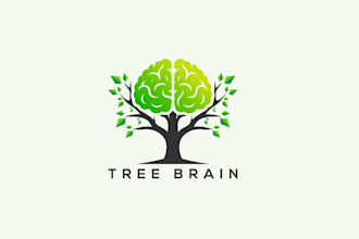 create a modern brain logo design for your business