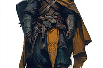 fantasy dnd character illustration