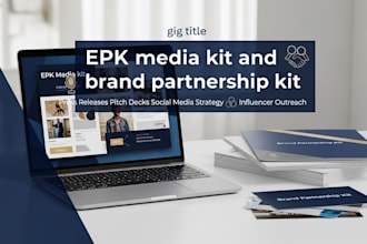 design epk media kit press kit and brand partnership kit