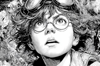 create comic book and custom illustration