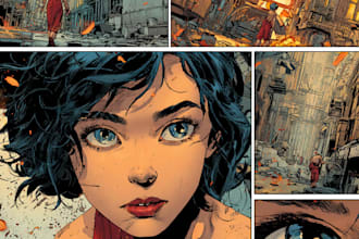comic book illustration with comic book illustrator