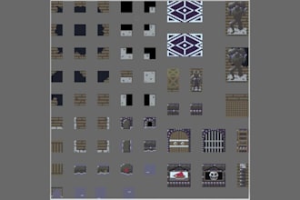 create a pixel art tileset and game assets for your game environment